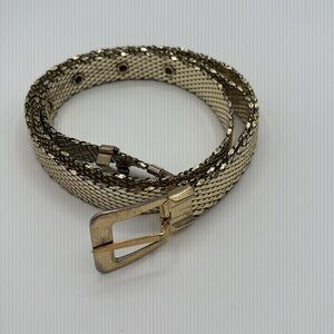 Whiting And Davis Gold Mesh Women's Belt
